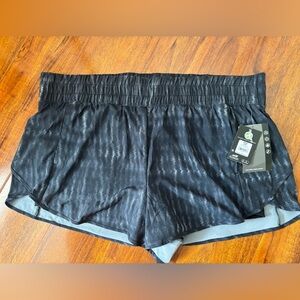 NWT Avia Bike Liner Shorts Plus Size 22 XXXL Black Gray Pattern